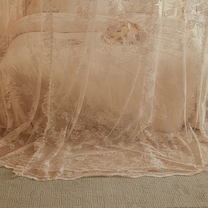 91家纺网 家纺一手货源 找家纺 902落地宫廷蚊帐 可可庄园-奶油玉