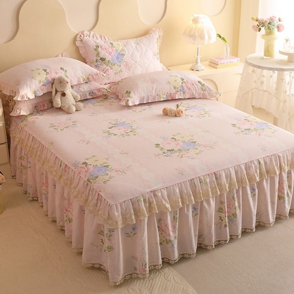 91家纺网 家纺一手货源 找家纺 （总）美达家纺 2025新款全棉印花单床裙