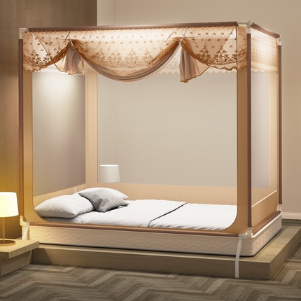 91家纺网 家纺一手货源 找家纺 飞轮海蚊帐 2025防蚊全底回底外穿坐床蚊帐-Z55 T55 Z52 Z55香槟 全底