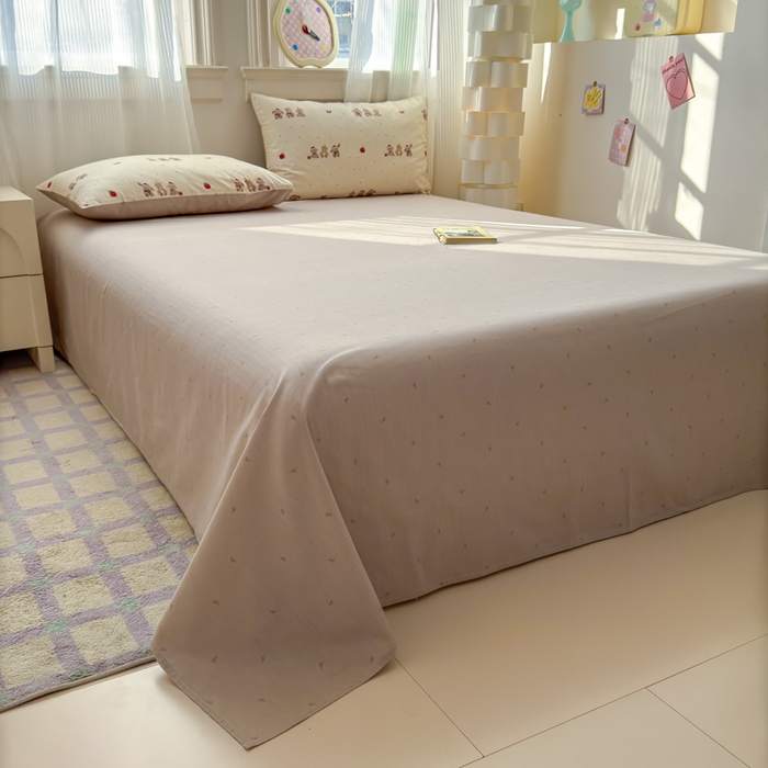 91家纺网 家纺一手货源 找家纺 清雅福 2025全棉13372小清新四件套和单被套早春系列第二批--单枕套 小美满