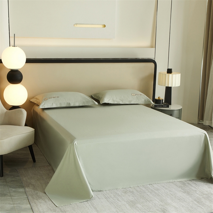 91家纺网 家纺一手货源 找家纺 （总）品乐家纺 2025新款100支双股长绒棉刺绣款四件套-静雅系列