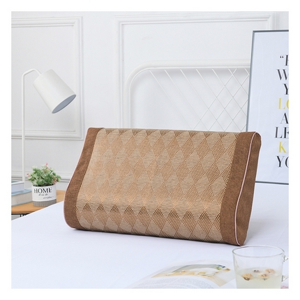 91家纺网 家纺一手货源 找家纺 小猫派 2025新款夏季冰藤乳胶枕套乳胶枕头套儿童记忆枕芯套 单枕套–冰藤菱形