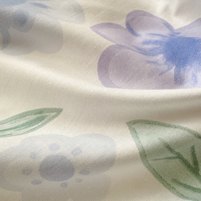 91家纺网 家纺一手货源 找家纺 清雅福 2025全棉13372小清新四件套和单被套早春系列第二批--单被套 玺园