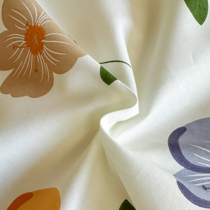 91家纺网 家纺一手货源 找家纺 格里芬家纺 2025新款全棉四件套13376纯棉印花四件套 心随花开