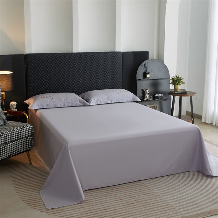 91家纺网 家纺一手货源 找家纺 品乐家纺 2025新款60支长绒棉刺绣款AB版四件套-维尼系列 维尼 紫棠