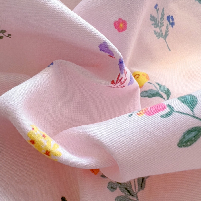 91家纺网 家纺一手货源 找家纺 仟人梦 2025新款水洗棉印花四件套 香奈花语