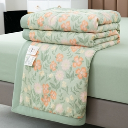 91家纺网 家纺一手货源 找家纺 （总）梦莎被业 2025新款A类水洗棉麻夏凉被夏被四件套棉麻双层纱大豆夏被空调被直播热款-主图二,浪漫花语,青花之恋,清凉一夏,甜蜜果实,夏日风情,爱的花海,枫叶