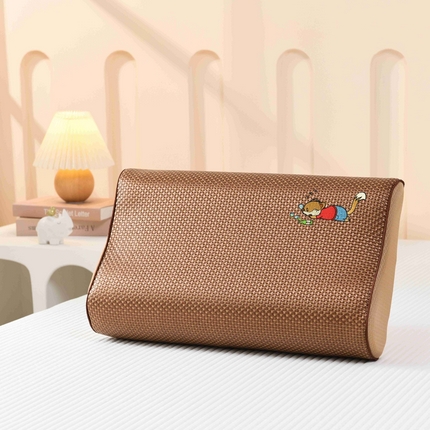 91家纺网 家纺一手货源 找家纺 小猫派 2025新款夏季冰藤乳胶枕套乳胶枕头套儿童记忆枕芯套 冰藤狐狸