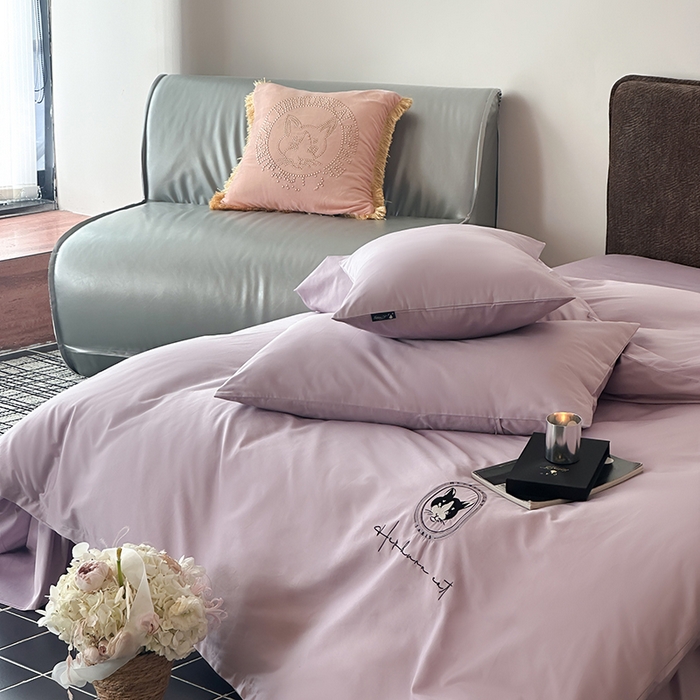 91家纺网 家纺一手货源 找家纺 （总）赫帛 2025新款赫本猫联名系列四件套-蒂普缇克