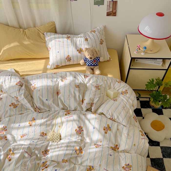 91家纺网 家纺一手货源 找家纺 （总）仟人梦 2025新款水洗棉印花四件套