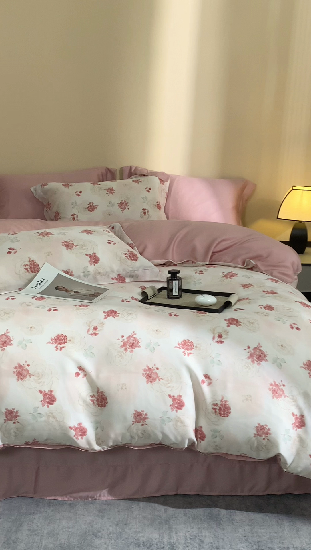 91家纺网 家纺一手货源 找家纺 顾家家居 2025新款莱塞尔数码印花四件套 尤里