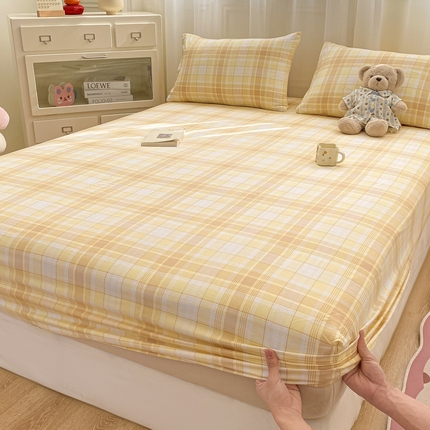 芷凡家纺 2025新款水洗云朵棉印花床笠 希格文