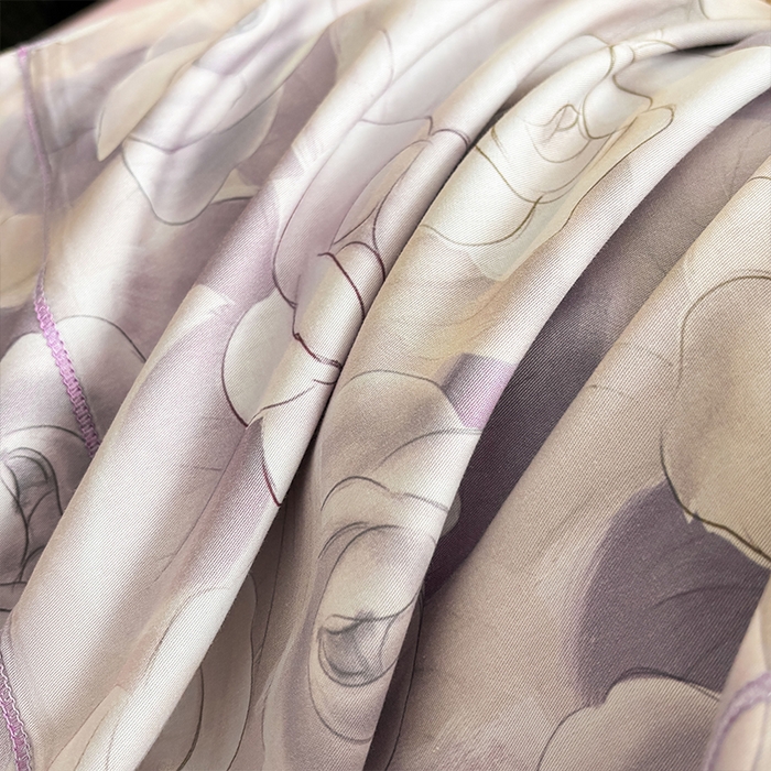 91家纺网 家纺一手货源 找家纺 帛美家纺 2025新款40S莱赛尔天丝棉数码印花四件套 白月空窗-