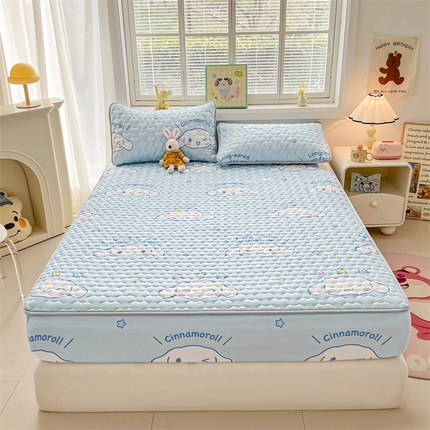 91家纺网 家纺一手货源 找家纺 （总）兄弟坊 正版授权卡通印花水洗棉夹棉床垫床护垫 学生床垫 床笠