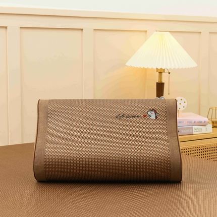 小猫派 2025新款夏季冰藤乳胶枕套乳胶枕头套儿童记忆枕芯套 单枕套–冰藤爱心小马