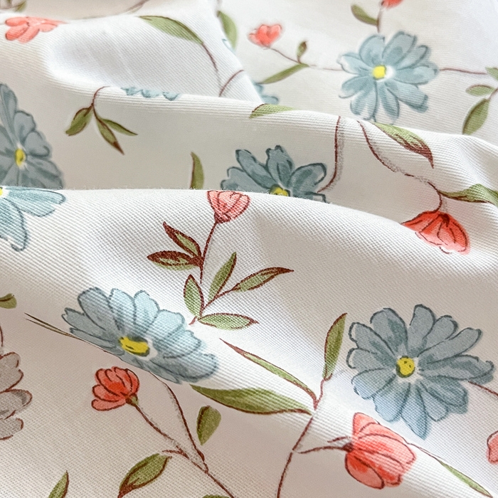 91家纺网 家纺一手货源 找家纺 清雅福 2025全棉13372小清新四件套和单被套早春系列第二批--单被套 西雅图