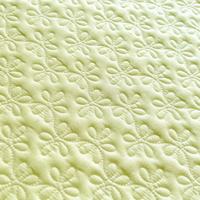 91家纺网 家纺一手货源 找家纺 大麦家纺 2025新款亲肤花边款床盖四件套  甜心小姐-青提绿