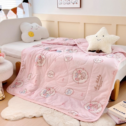 91家纺网 家纺一手货源 找家纺 （总）鱼宝 2025新款三丽鸥凉感丝夏被