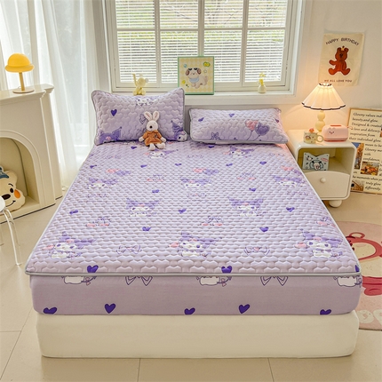 91家纺网 家纺一手货源 找家纺 （总）兄弟坊 正版授权卡通印花水洗棉夹棉床垫床护垫 学生床垫 床笠