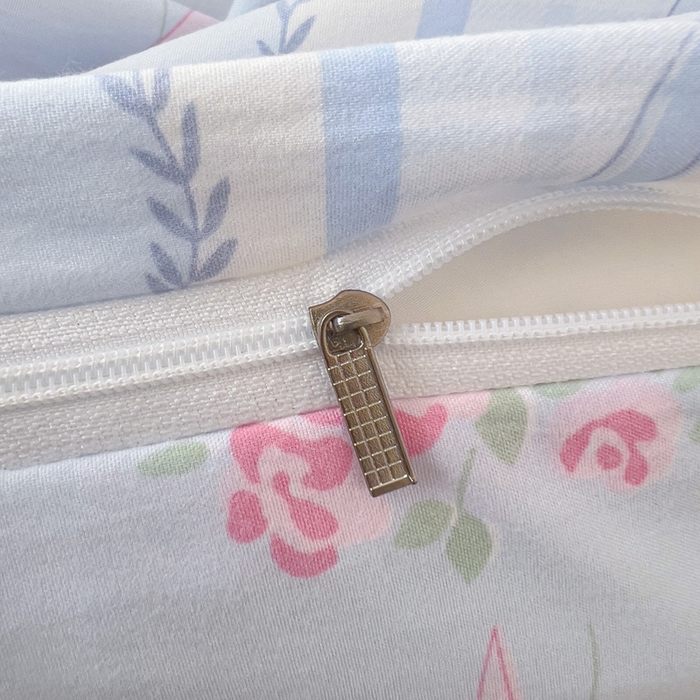 91家纺网 家纺一手货源 找家纺 仟人梦 2025新款水洗棉印花四件套 田园猫