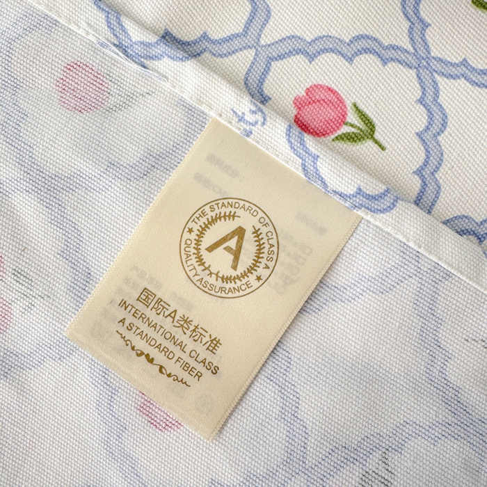 91家纺网 家纺一手货源 找家纺 眠博士2025新款全棉老粗布枕套 老粗布枕套-红玫瑰