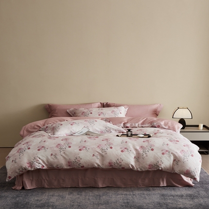 顾家家居 2025新款莱塞尔数码印花四件套 伊莱恩