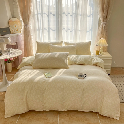 麦瑞家纺 2025新款针织棉双层纱 7花间