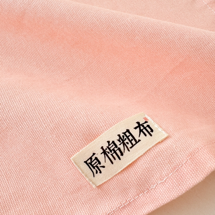 91家纺网 家纺一手货源 找家纺 眠博士2025新款全棉老粗布枕套 老粗布枕套-月光粉