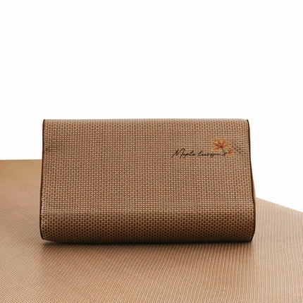 小猫派 2025新款夏季冰藤乳胶枕套乳胶枕头套儿童记忆枕芯套 冰藤枫叶