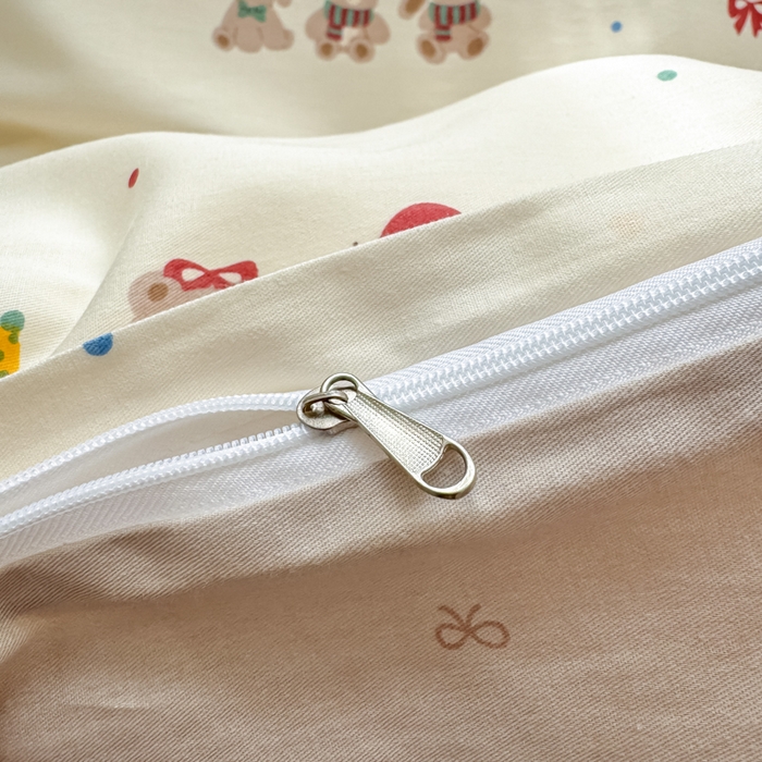 91家纺网 家纺一手货源 找家纺 清雅福 2025全棉13372小清新四件套和单被套早春系列第二批--四件套 小美满