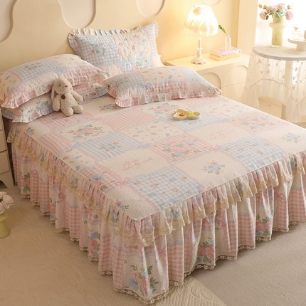 91家纺网 家纺一手货源 找家纺 （总）美达家纺 2025新款全棉印花单床裙