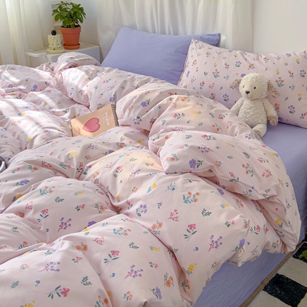 91家纺网 家纺一手货源 找家纺 （总）仟人梦 2025新款水洗棉印花四件套