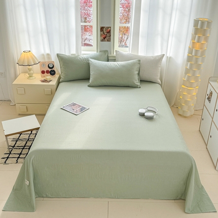 眠博士2025新款全棉双层纱床单 双层纱床单-暮色绿