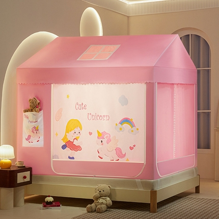富莱星2025新款儿童小房子系列蚊帐 新小马萝莉
