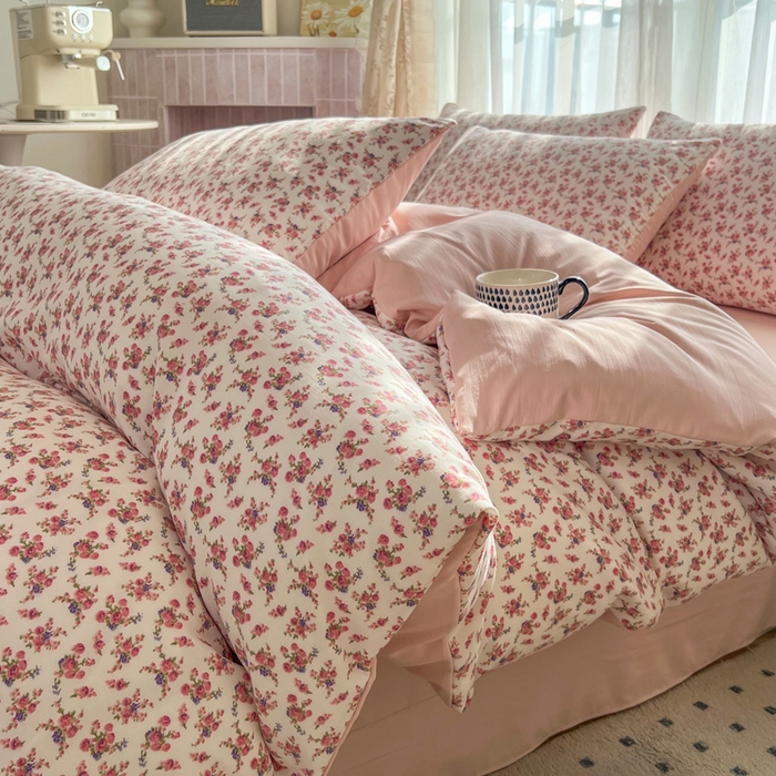 91家纺网 家纺一手货源 找家纺 麦瑞家纺 2025新款针织棉双层纱 3春风来