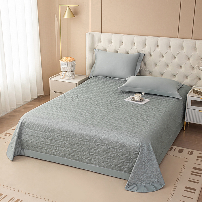 91家纺网 家纺一手货源 找家纺 金喜2025新款100支全棉枕套宽边工艺100S长绒棉枕头套-莫兰迪色系 木槿绿