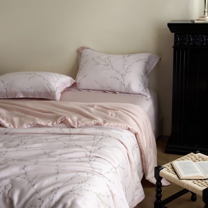 91家纺网 家纺一手货源 找家纺 （总）黛舒家居 2025新款天丝印花夏被四件套