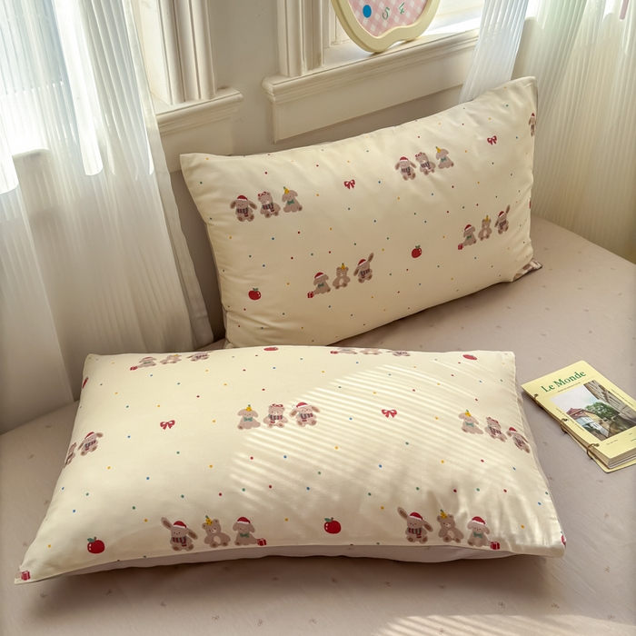 91家纺网 家纺一手货源 找家纺 清雅福 2025全棉13372小清新四件套和单被套早春系列第二批--单被套 小美满