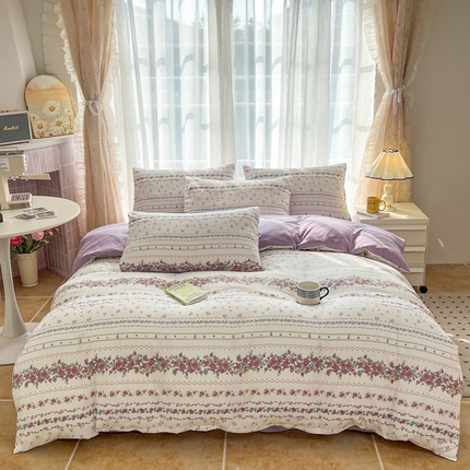 麦瑞家纺 2025新款针织棉双层纱 13陌上花开