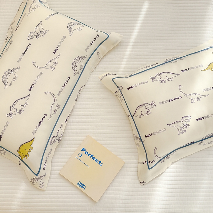 91家纺网 家纺一手货源 找家纺 良佐生活 2025新款50支天丝印花枕套 侏罗纪公园