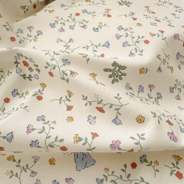 91家纺网 家纺一手货源 找家纺 清雅福 2025全棉13372小清新四件套和单被套早春系列第二批--单被套 一枝如画