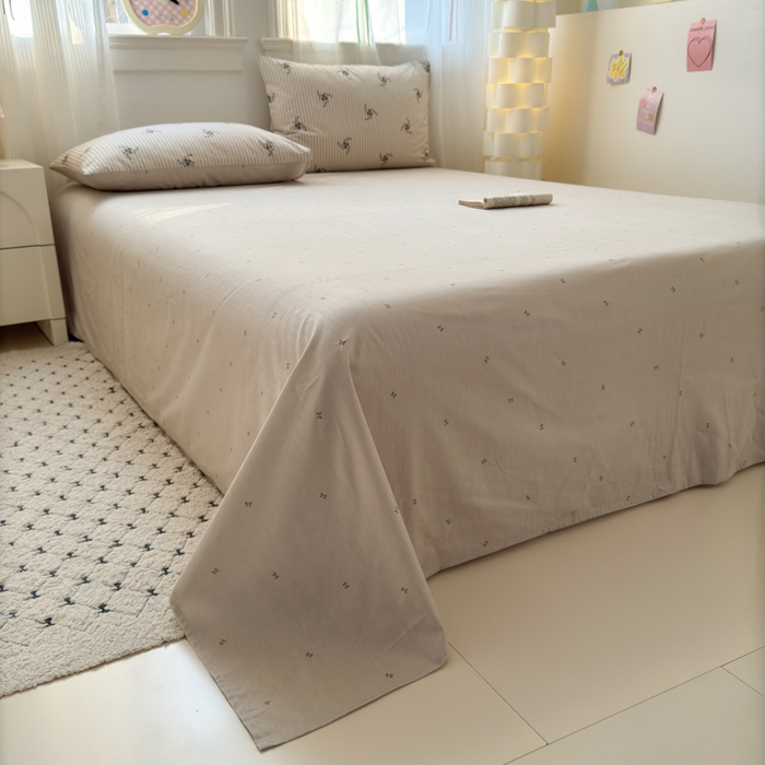 91家纺网 家纺一手货源 找家纺 清雅福 2025全棉13372小清新四件套和单被套早春系列第二批--单被套 醉晚风