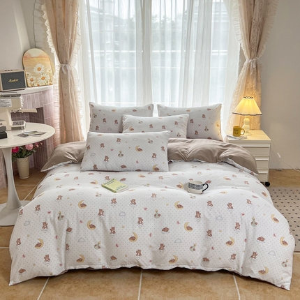 91家纺网 家纺一手货源 找家纺 麦瑞家纺 2025新款针织棉双层纱 16熊本娜