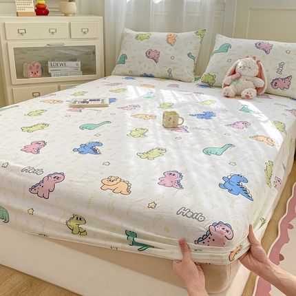 91家纺网 家纺一手货源 找家纺 （总）芷凡家纺 2025新款水洗云朵棉印花床笠