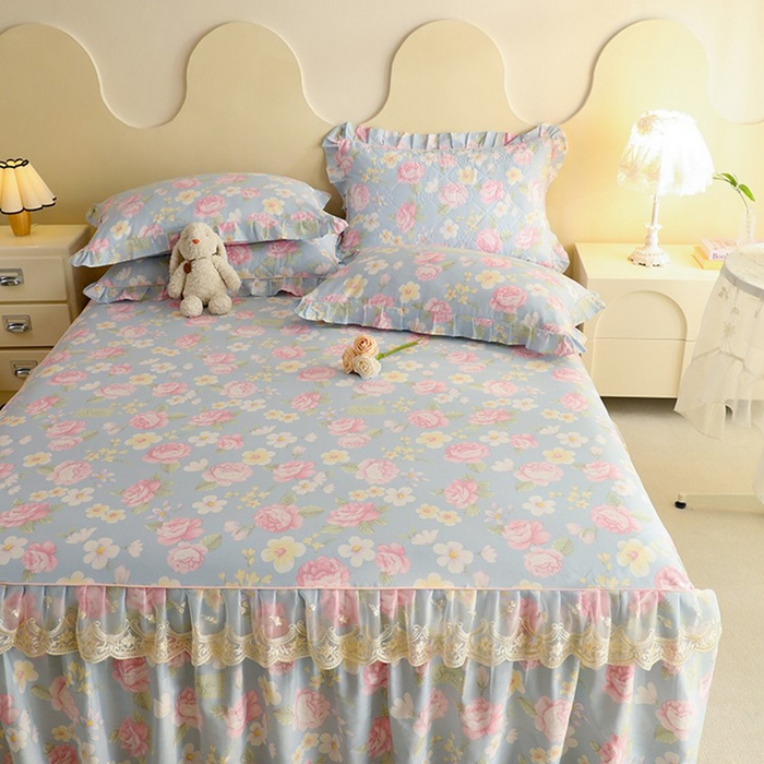 91家纺网 家纺一手货源 找家纺 （总）美达家纺 2025新款全棉印花单床裙