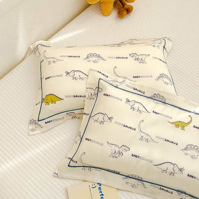 91家纺网 家纺一手货源 找家纺 良佐生活 2025新款50支天丝印花枕套 侏罗纪公园