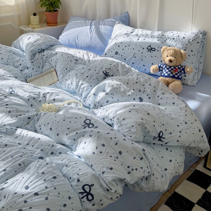 91家纺网 家纺一手货源 找家纺 （总）仟人梦 2025新款水洗棉印花四件套