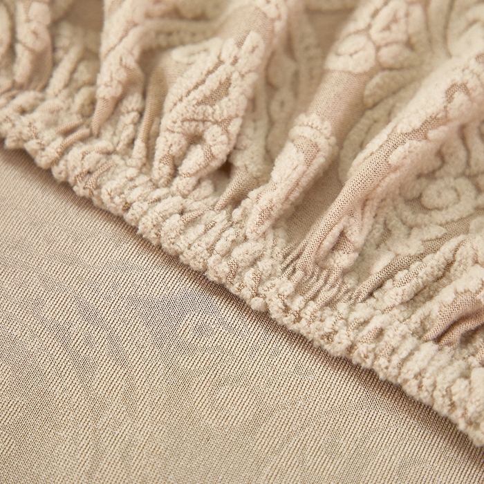 91家纺网 家纺一手货源 找家纺 逐日沙发套 2025提花沙发笠-欧艺 卡其