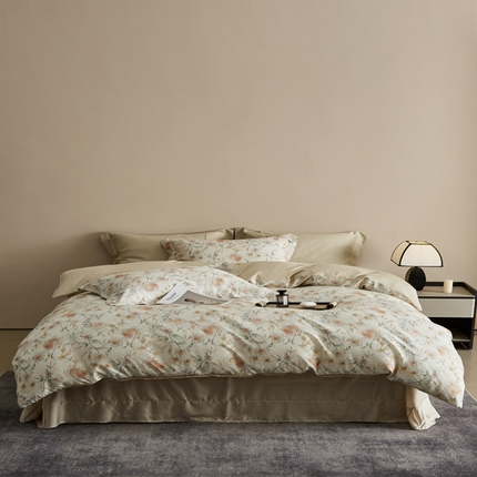 顾家家居 2025新款莱塞尔数码印花四件套 米丽