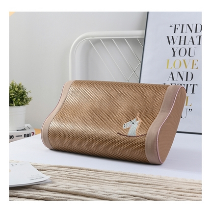 小猫派 2025新款夏季冰藤乳胶枕套乳胶枕头套儿童记忆枕芯套 冰藤独角兽